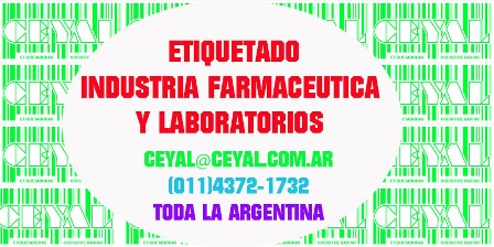 ETIQUETADO INDUSTRIA FARMACEUTICA Y LABORATORIOS CEYAL ARGENTINA