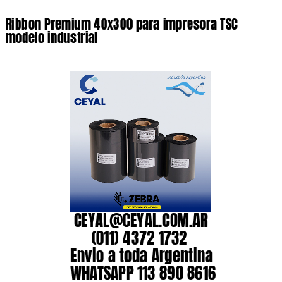 Ribbon Premium 40×300 para impresora TSC modelo industrial