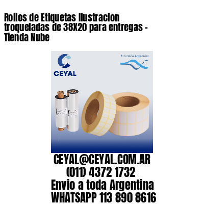 Rollos de Etiquetas Ilustracion troqueladas de 38X20 para entregas – Tienda Nube