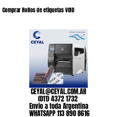 Comprar Rollos de etiquetas VOID