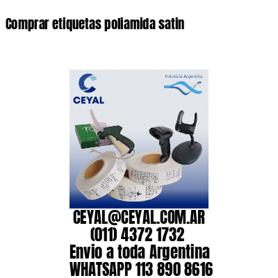 Comprar etiquetas poliamida satin