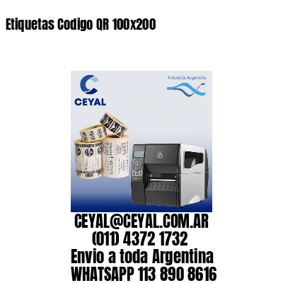 Etiquetas Codigo QR 100×200