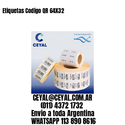 Etiquetas Codigo QR 64X32