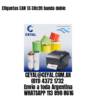 Etiquetas EAN 13 38×20 banda doble