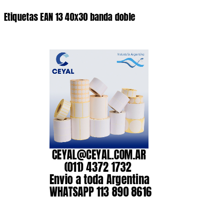 Etiquetas EAN 13 40×30 banda doble