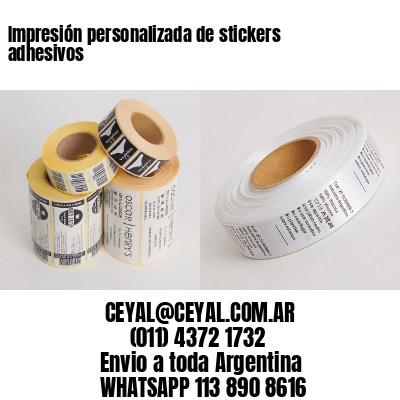 Impresión personalizada de stickers adhesivos