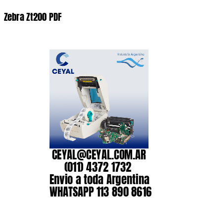 Zebra Zt200 PDF