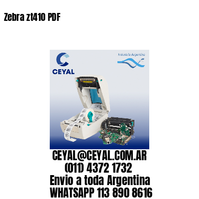 Zebra zt410 PDF