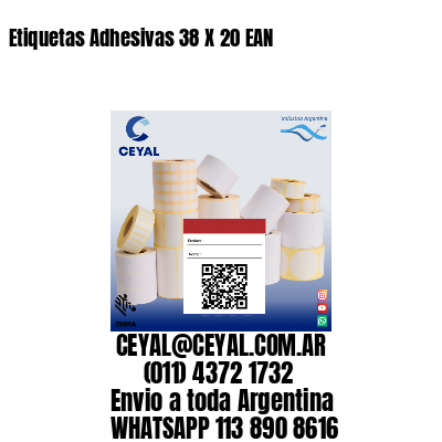 Etiquetas Adhesivas 38 X 20 EAN