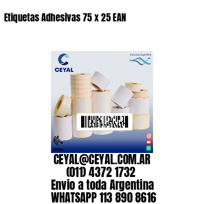 Etiquetas Adhesivas 75 x 25 EAN