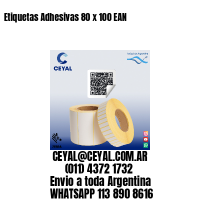 Etiquetas Adhesivas 80 x 100 EAN