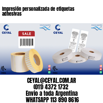 Impresión personalizada de etiquetas adhesivas
