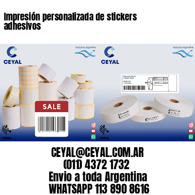 Impresión personalizada de stickers adhesivos