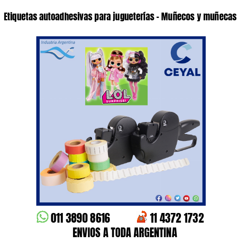 Etiquetas autoadhesivas para jugueterías – Muñecos y muñecas