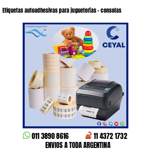 Etiquetas autoadhesivas para jugueterías – consolas