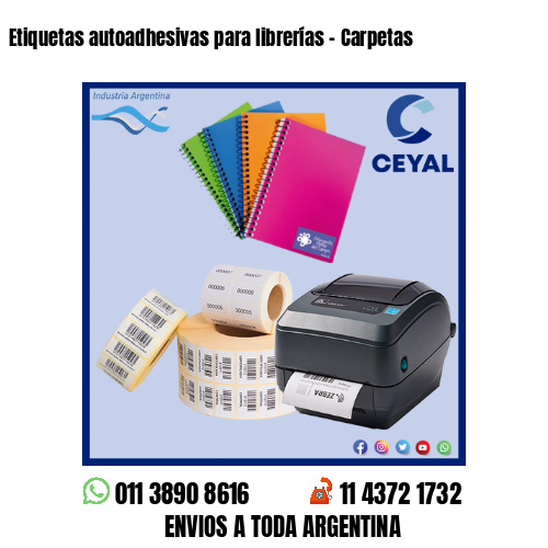 Etiquetas autoadhesivas para librerías – Carpetas