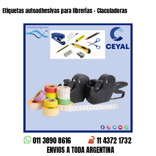 Etiquetas autoadhesivas para librerías – Claculadoras