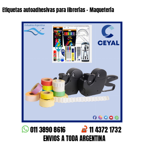 Etiquetas autoadhesivas para librerías – Maquetería