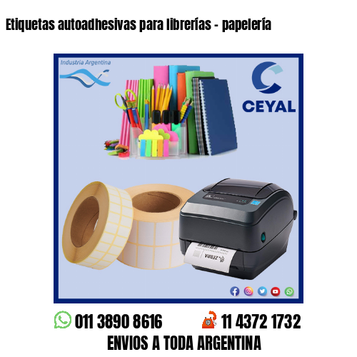 Etiquetas autoadhesivas para librerías – papelería