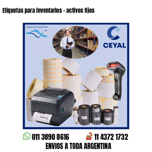 Etiquetas para inventarios – activos fijos