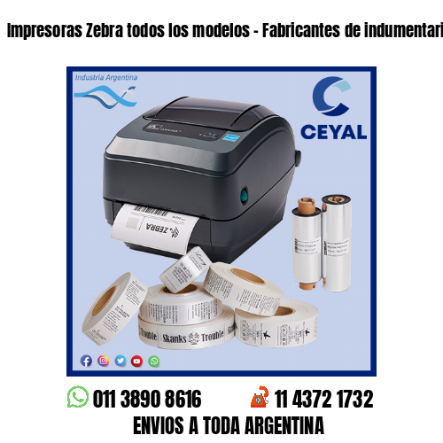 Impresoras Zebra todos los modelos – Fabricantes de indumentaria