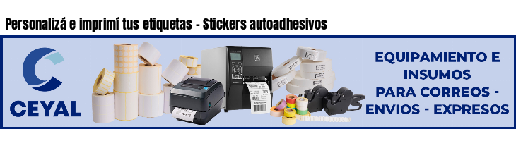 Personalizá e imprimí tus etiquetas - Stickers autoadhesivos