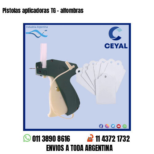 Pistolas aplicadoras TG – alfombras
