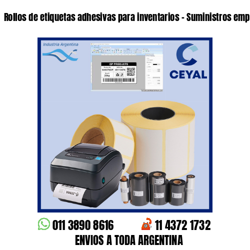Rollos de etiquetas adhesivas para inventarios – Suministros empresariales