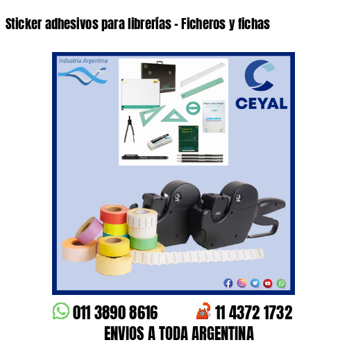 Sticker adhesivos para librerías – Ficheros y fichas