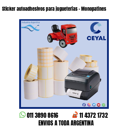 Sticker autoadhesivos para jugueterías – Monopatines