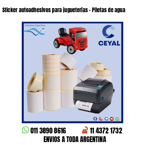 Sticker autoadhesivos para jugueterías – Piletas de agua