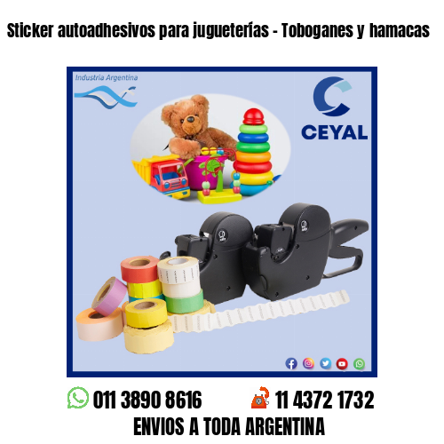 Sticker autoadhesivos para jugueterías – Toboganes y hamacas