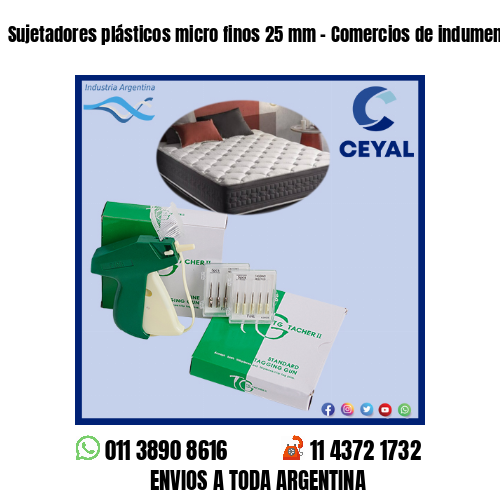 Sujetadores plásticos micro finos 25 mm – Comercios de indumentaria