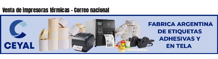 Venta de impresoras térmicas - Correo nacional