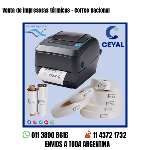 Venta de impresoras térmicas – Correo nacional