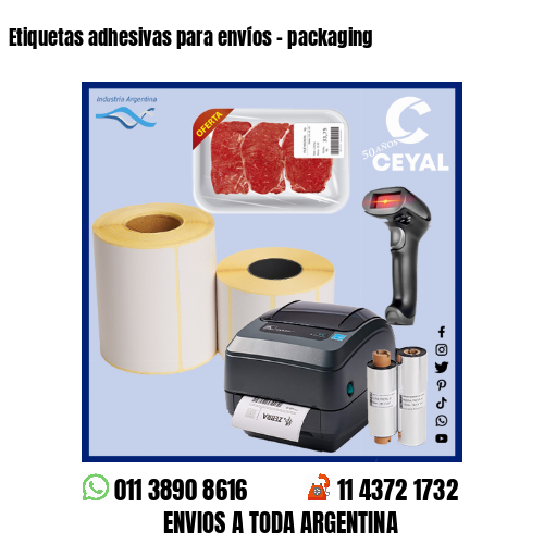 Etiquetas adhesivas para envíos – packaging