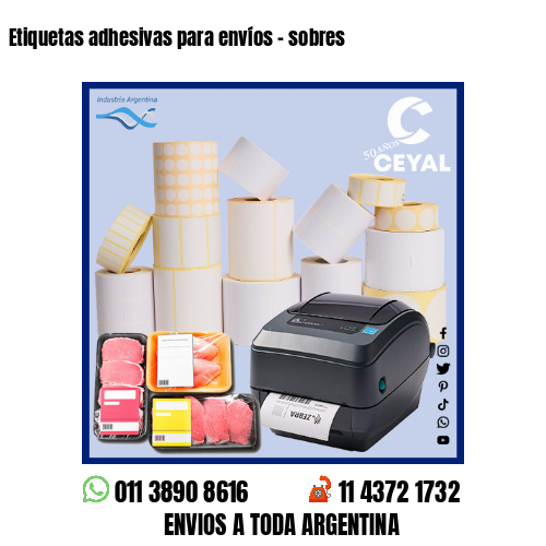 Etiquetas adhesivas para envíos – sobres