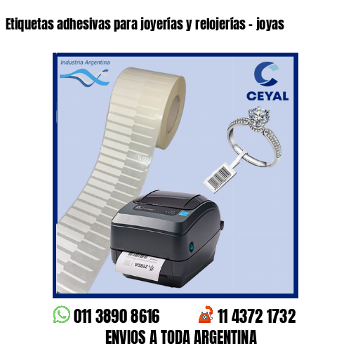 Etiquetas adhesivas para joyerías y relojerías – joyas