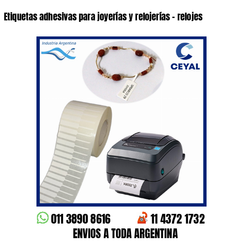 Etiquetas adhesivas para joyerías y relojerías – relojes