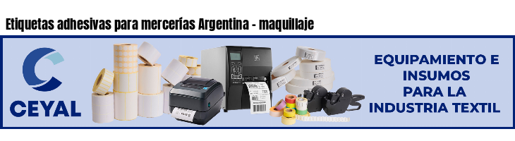 Etiquetas adhesivas para mercerías Argentina - maquillaje