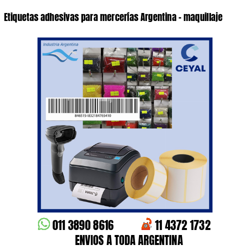 Etiquetas adhesivas para mercerías Argentina – maquillaje