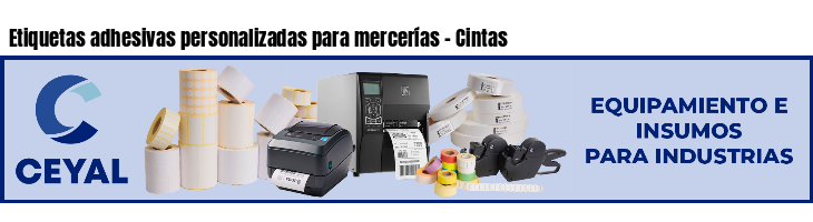 Etiquetas adhesivas personalizadas para mercerías - Cintas