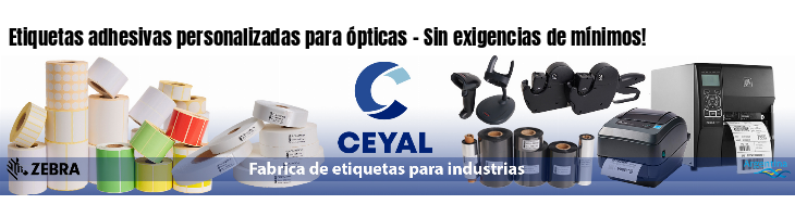 Etiquetas adhesivas personalizadas para ópticas - Sin exigencias de mínimos!