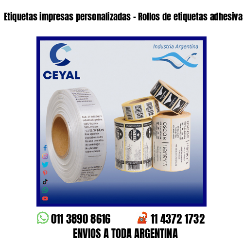Etiquetas impresas personalizadas – Rollos de etiquetas adhesivas en blanco
