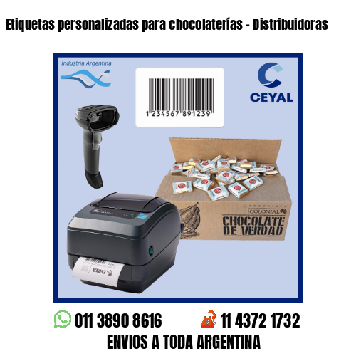 Etiquetas personalizadas para chocolaterías – Distribuidoras