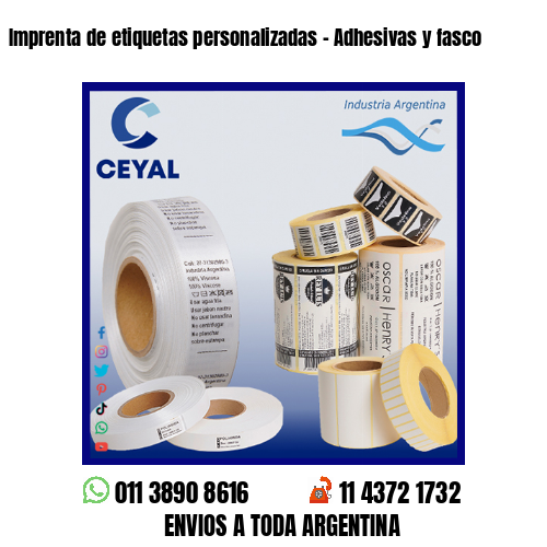Imprenta de etiquetas personalizadas – Adhesivas y fasco