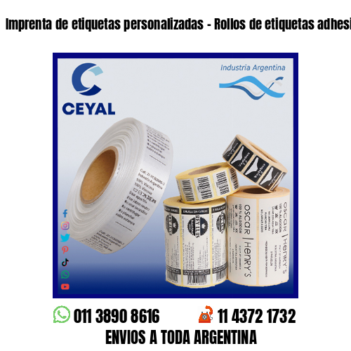 Imprenta de etiquetas personalizadas – Rollos de etiquetas adhesivas en blanco