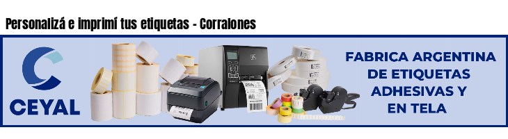 Personalizá e imprimí tus etiquetas - Corralones