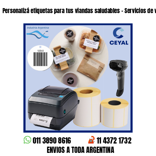 Personalizá etiquetas para tus viandas saludables – Servicios de viandas