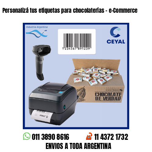 Personalizá tus etiquetas para chocolaterías – e-Commerce